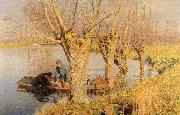 Emile Claus Bringing in the Nets Germany oil painting artist
